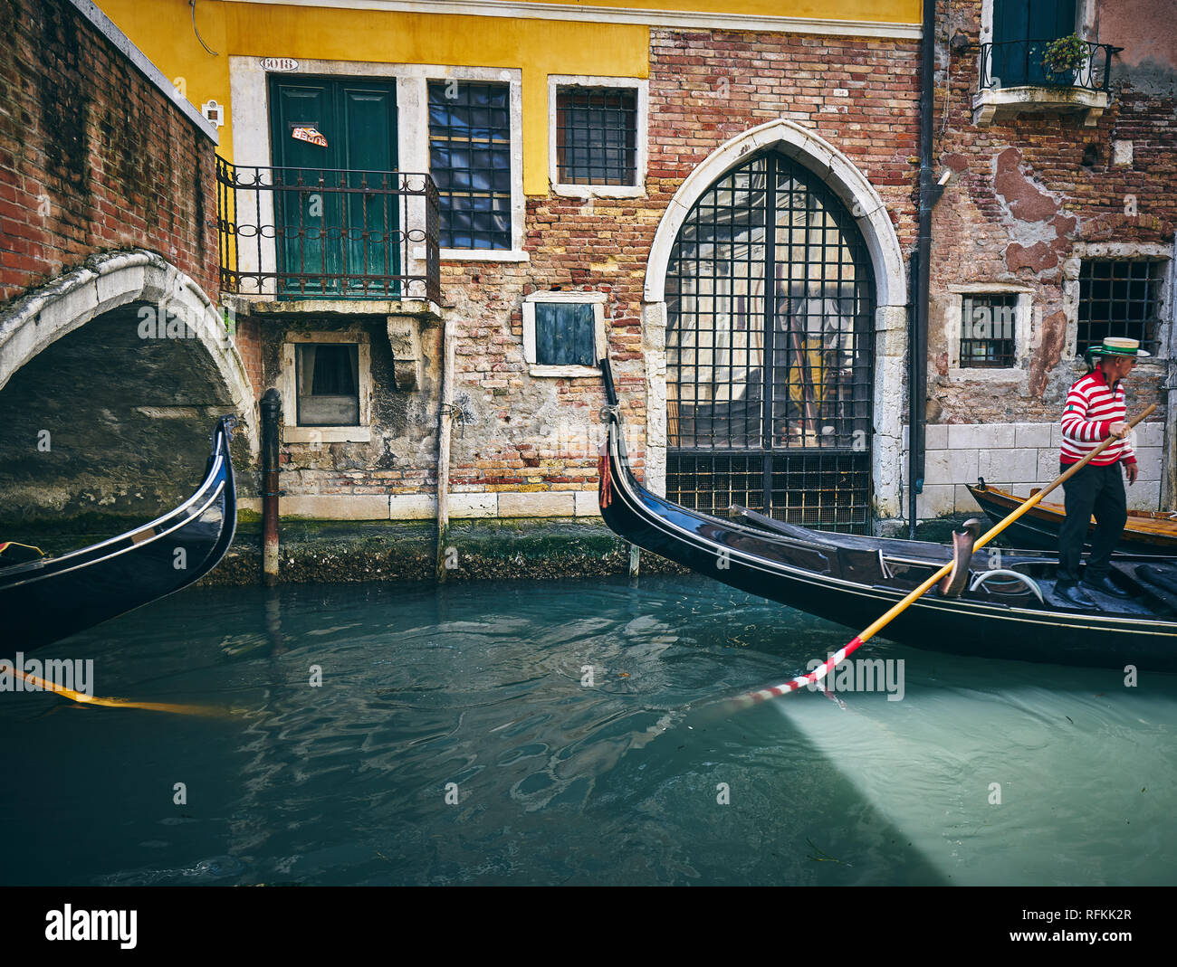 Canali di Venezia, Italia Foto Stock