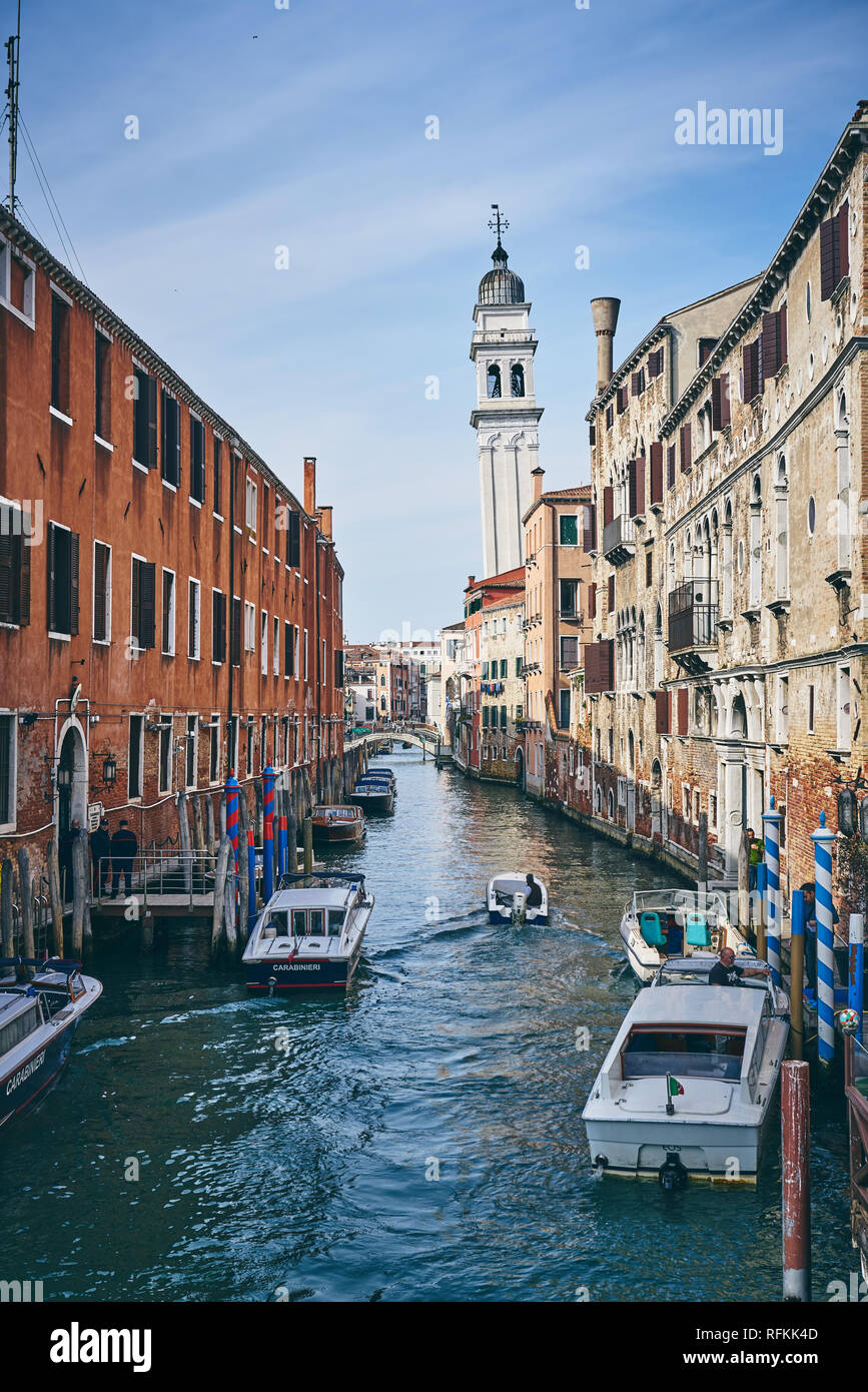 Canali di Venezia, Italia Foto Stock