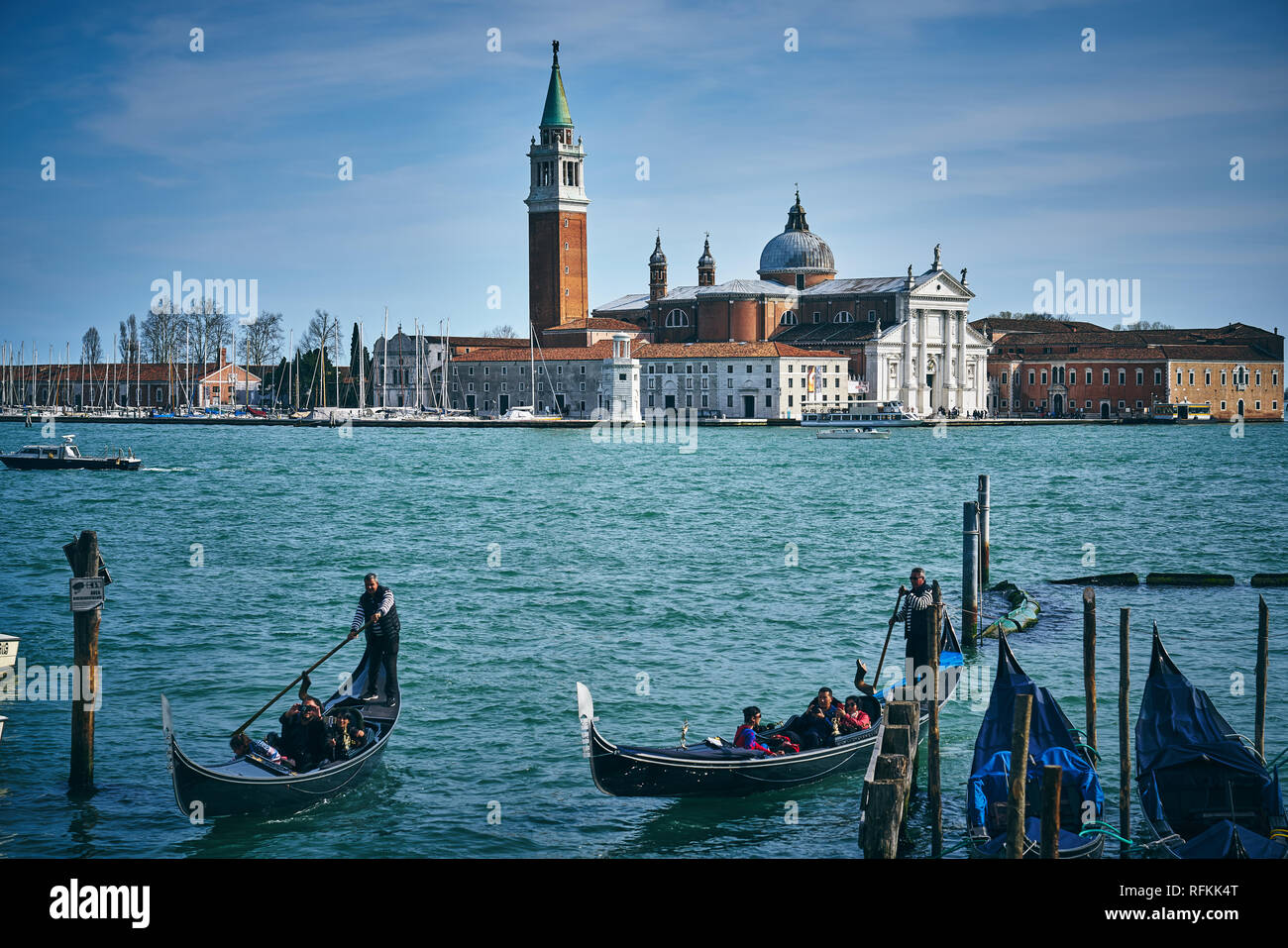 Canali di Venezia, Italia Foto Stock