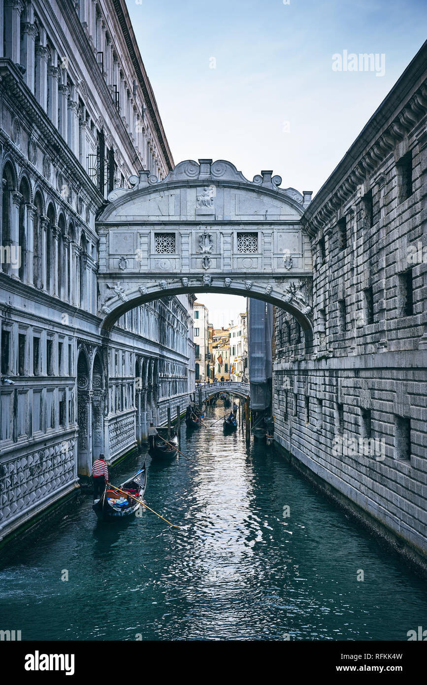 Canali di Venezia, Italia Foto Stock