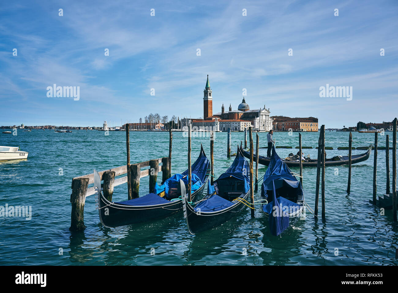 Canali di Venezia, Italia Foto Stock