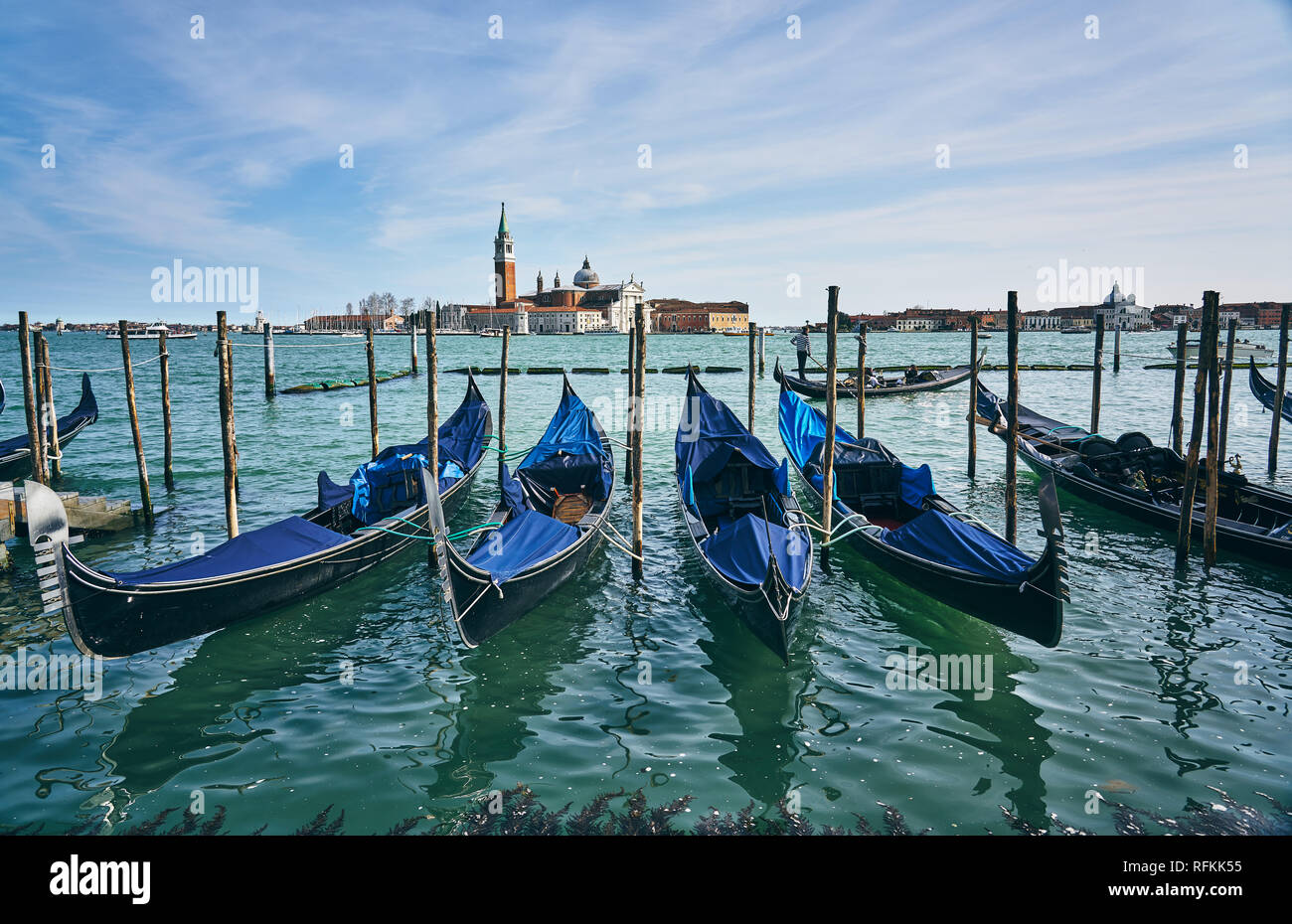 Canali di Venezia, Italia Foto Stock