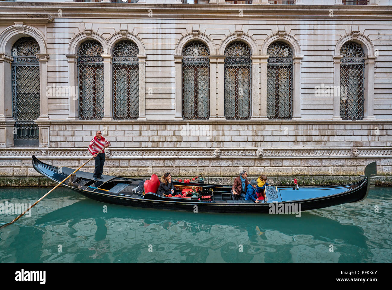 Canali di Venezia, Italia Foto Stock