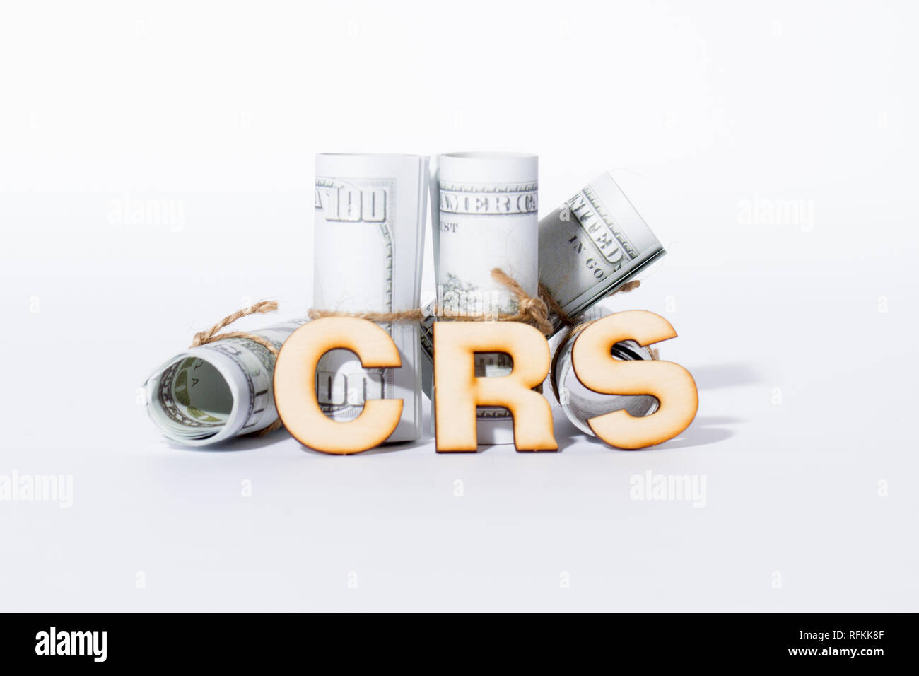 USD e CRS, indagine fiscale Foto Stock