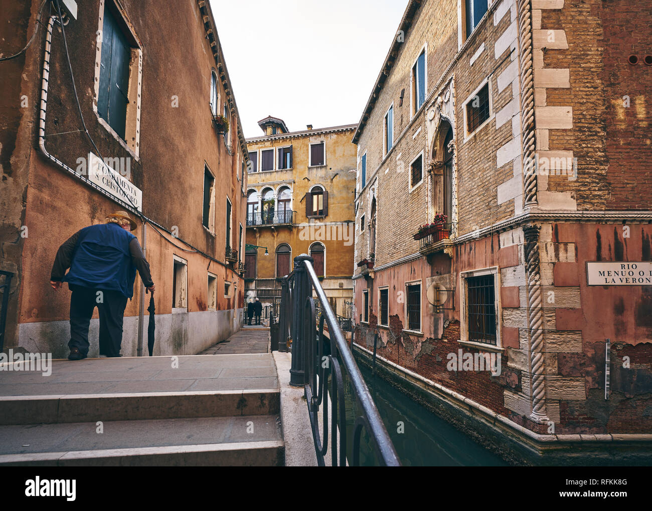 Canali di Venezia, Italia Foto Stock