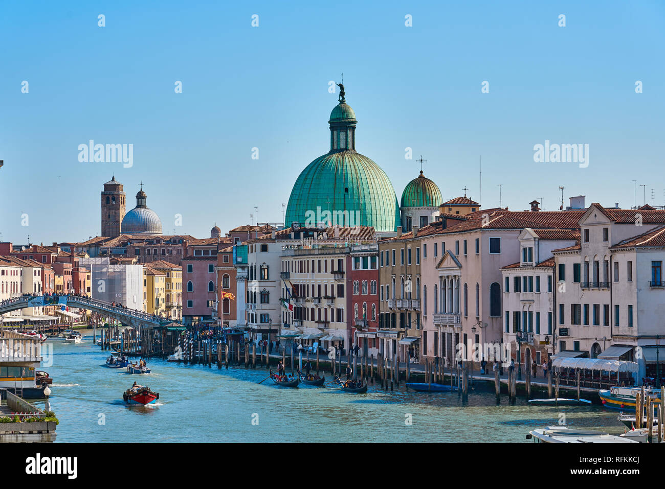 Canali di Venezia, Italia Foto Stock