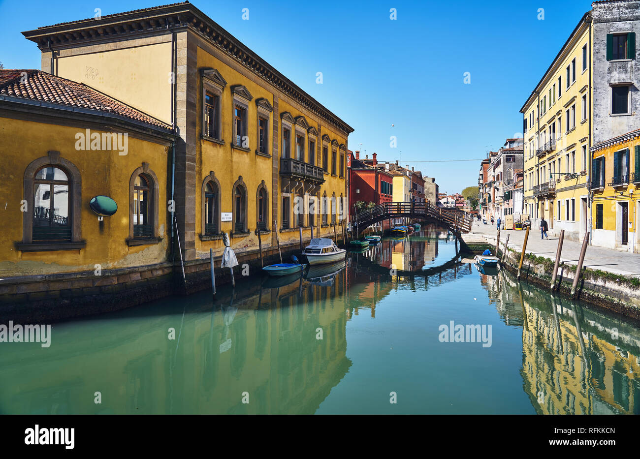 Canali di Venezia, Italia Foto Stock
