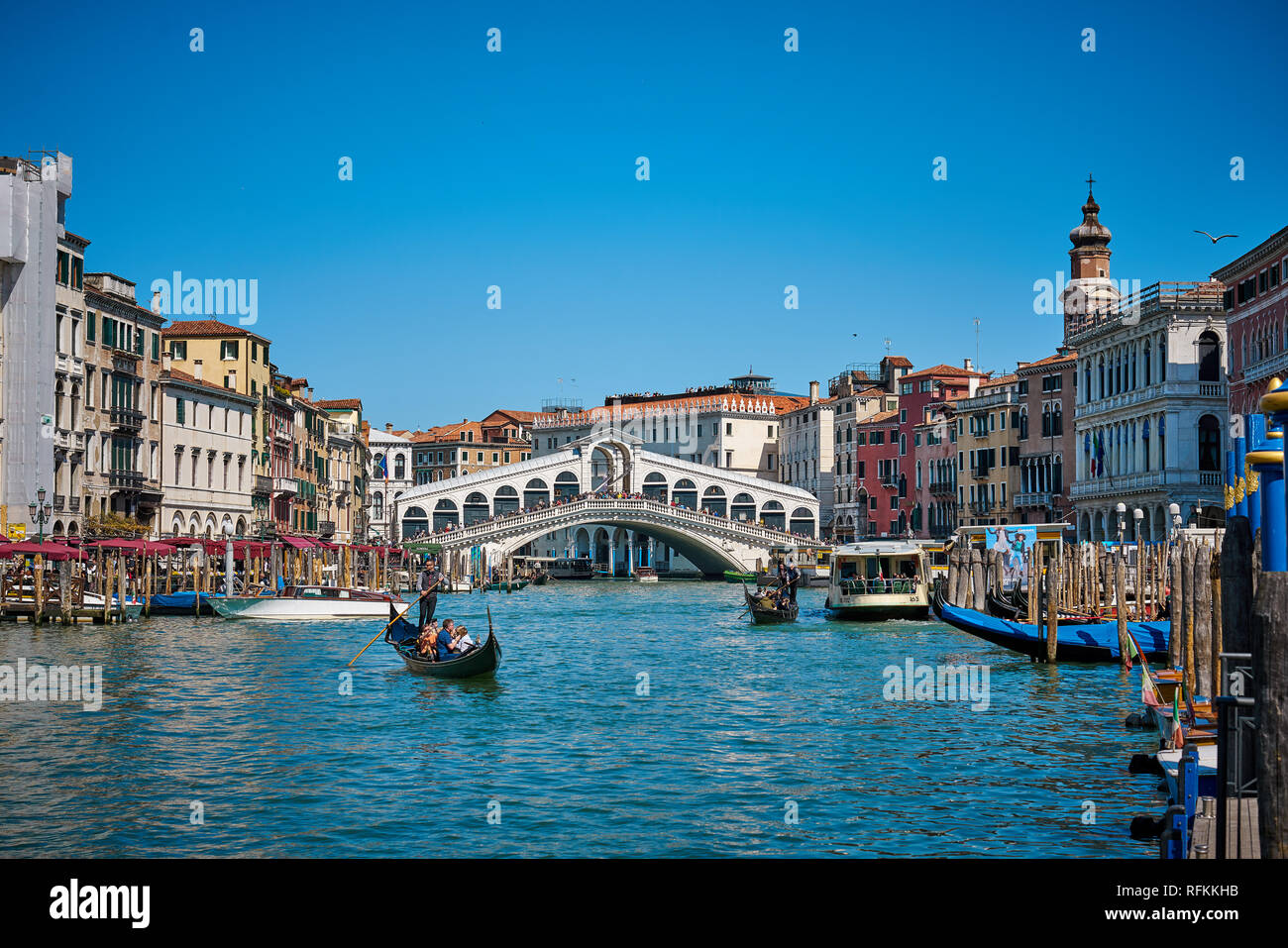 Canali di Venezia, Italia Foto Stock