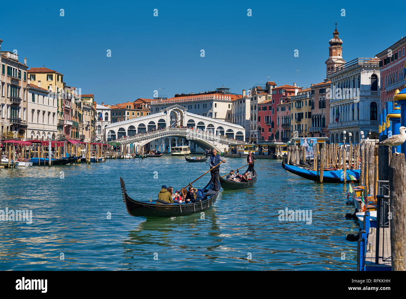 Canali di Venezia, Italia Foto Stock