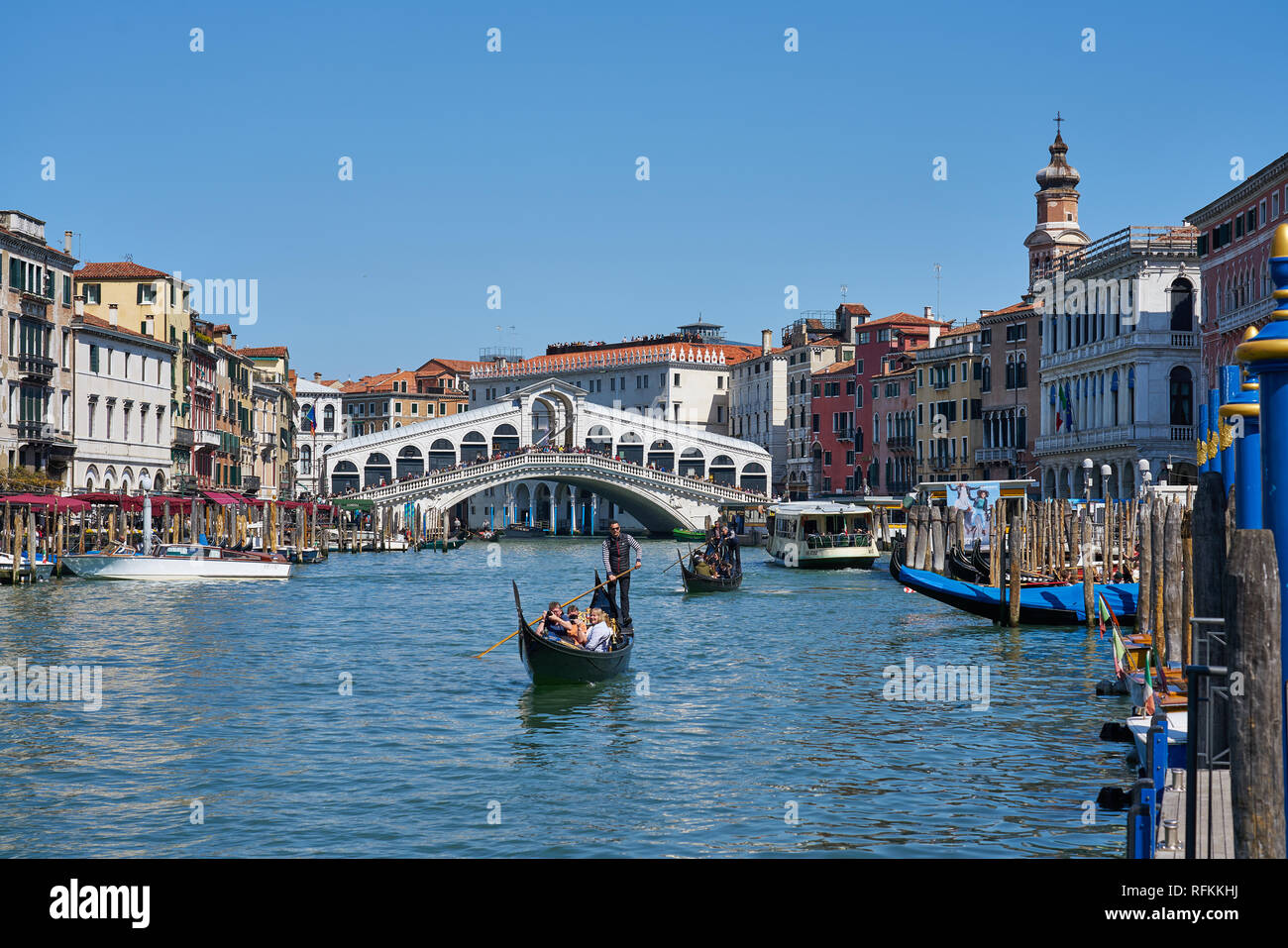 Canali di Venezia, Italia Foto Stock