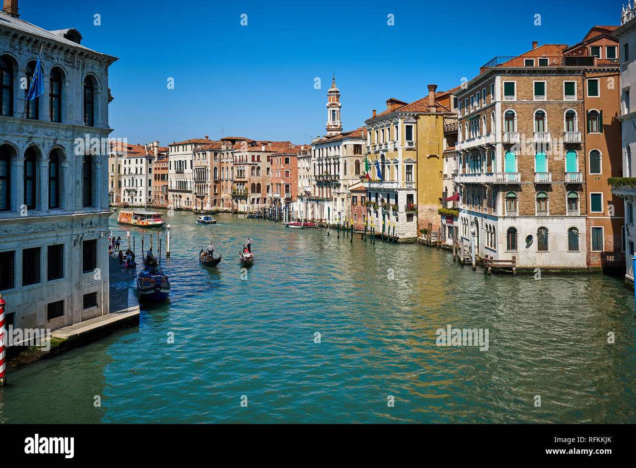 Canali di Venezia, Italia Foto Stock