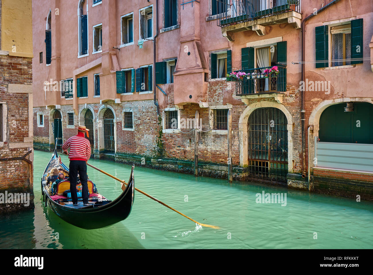 Canali di Venezia, Italia Foto Stock