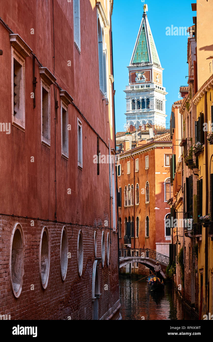 Canali di Venezia, Italia Foto Stock