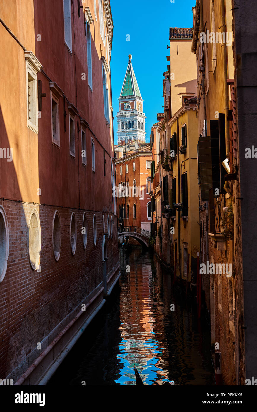 Canali di Venezia, Italia Foto Stock