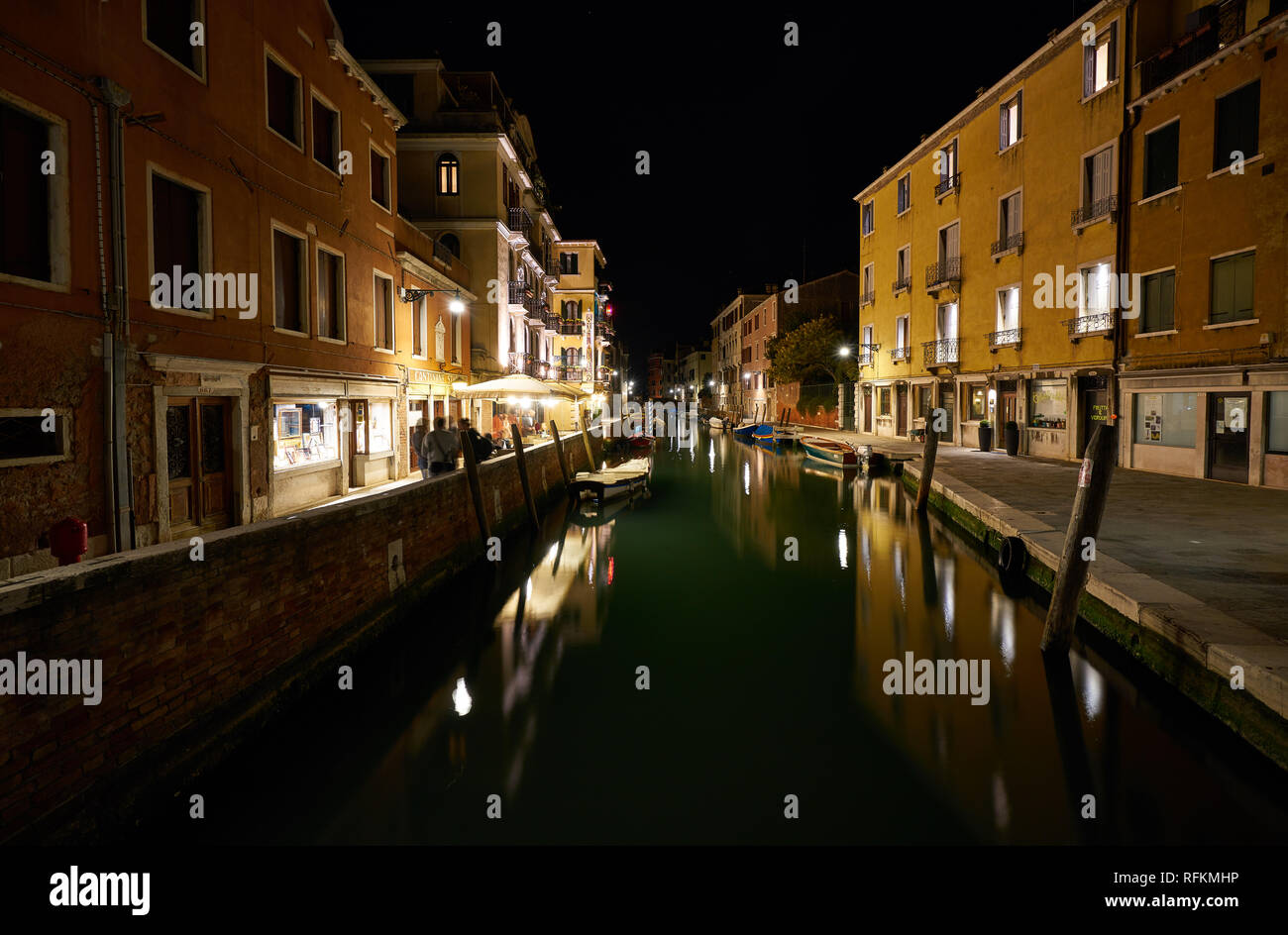 Canali di Venezia, Italia Foto Stock