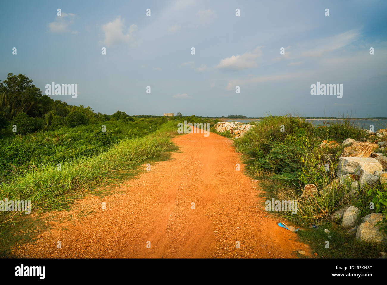 Il prossimo viaggio in una giornata di sole Foto Stock