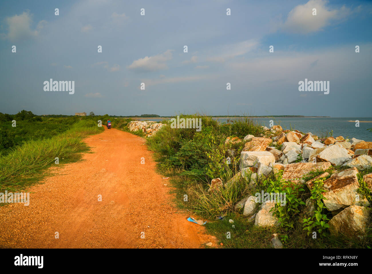 Il prossimo viaggio in una giornata di sole Foto Stock