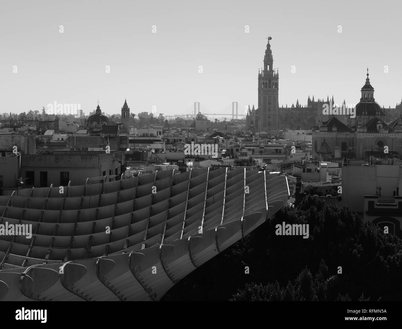 Metropol Parasol tettoia a fungo Las Setas de la Encarnación Siviglia Spagna Foto Stock