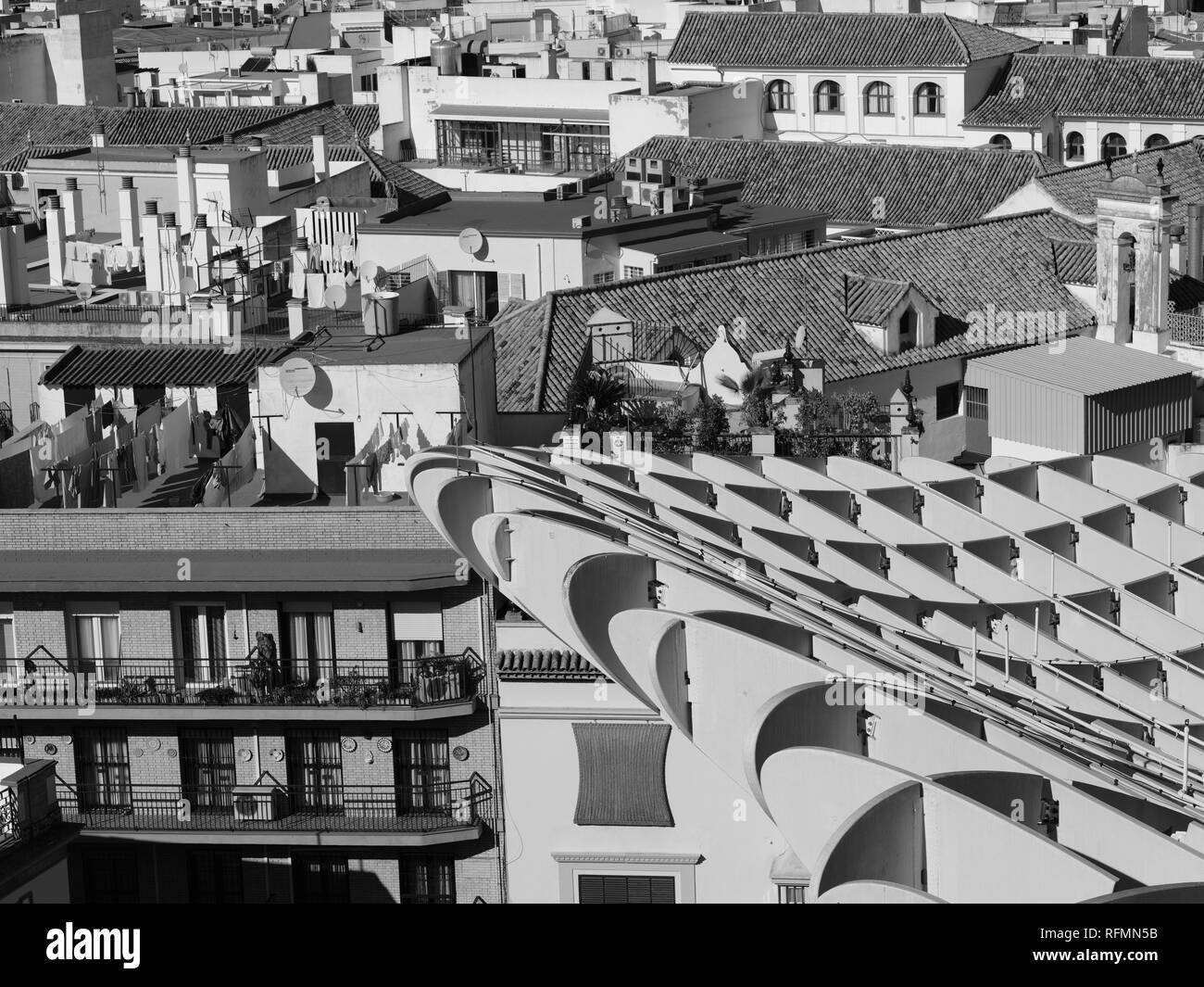 Metropol Parasol tettoia a fungo Las Setas de la Encarnación Siviglia Spagna Foto Stock