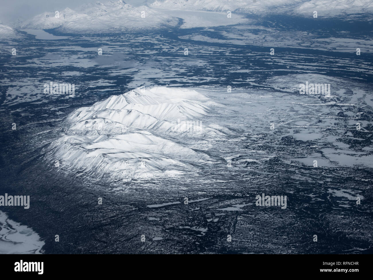 Alaskan paesaggio dell'antenna Foto Stock