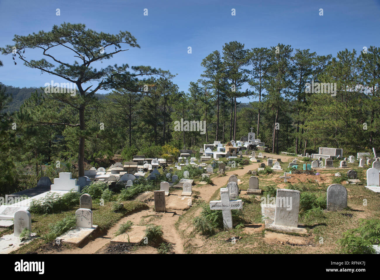 Il cimitero di Igorot in Echo Valley, Sagada, Provincia di montagna, Filippine Foto Stock