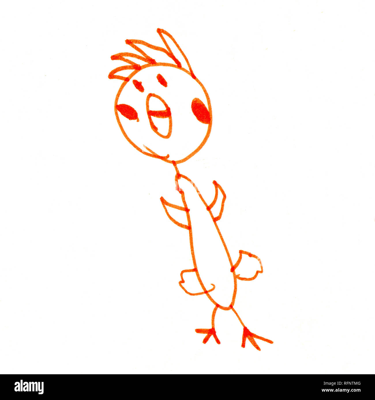 L'Arte per bambini disegno. Foto Stock