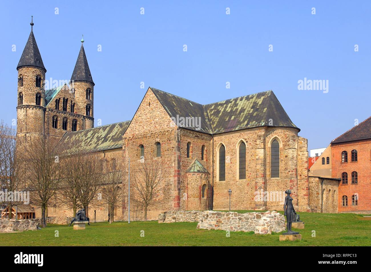 Kloster Unser Lieben Frauen, Magdeburgo, Sassonia-Anhalt, Germania Foto Stock