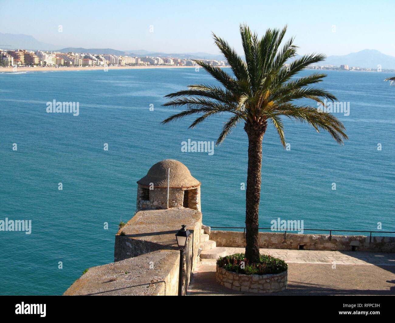 Fortezza di Peniscola, Costa Dorada, SPAGNA Foto Stock