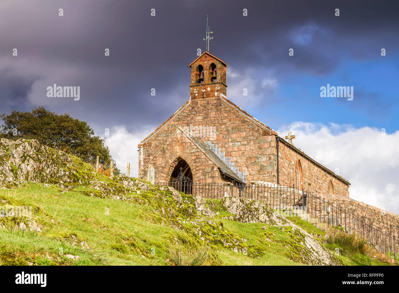 Chiesa Parrocchiale di San Giacomo, Buttermere, Lake District, Cumbria Foto Stock
