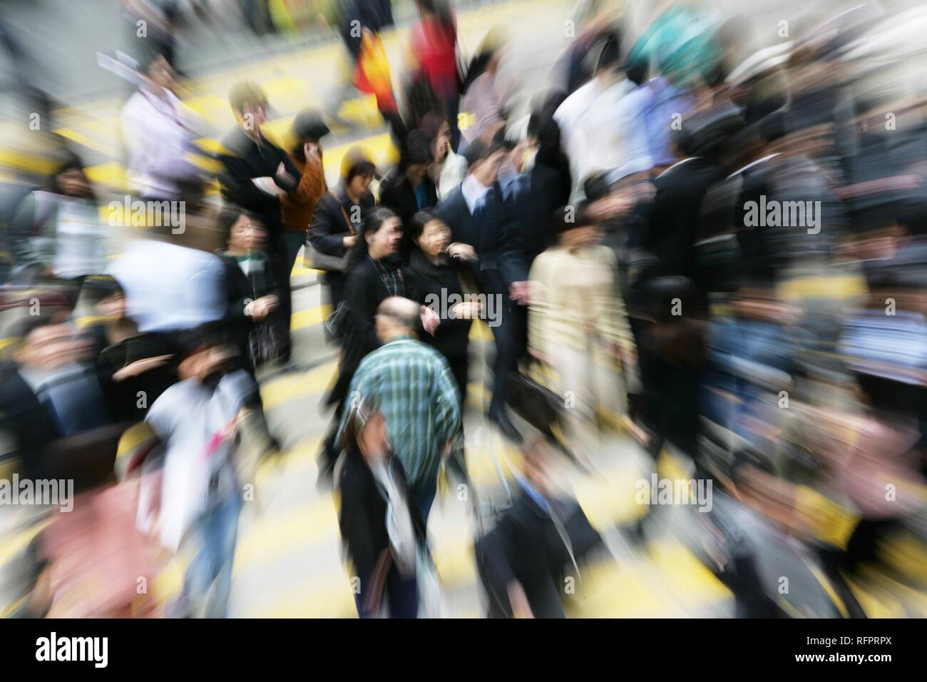 De Voeux Road, Hong Kong, Cina Foto Stock