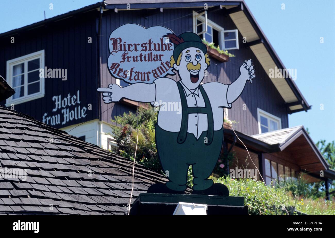 CHL, Cile: Frutillar, un insediamento fondato da immigrati tedeschi. Foto Stock