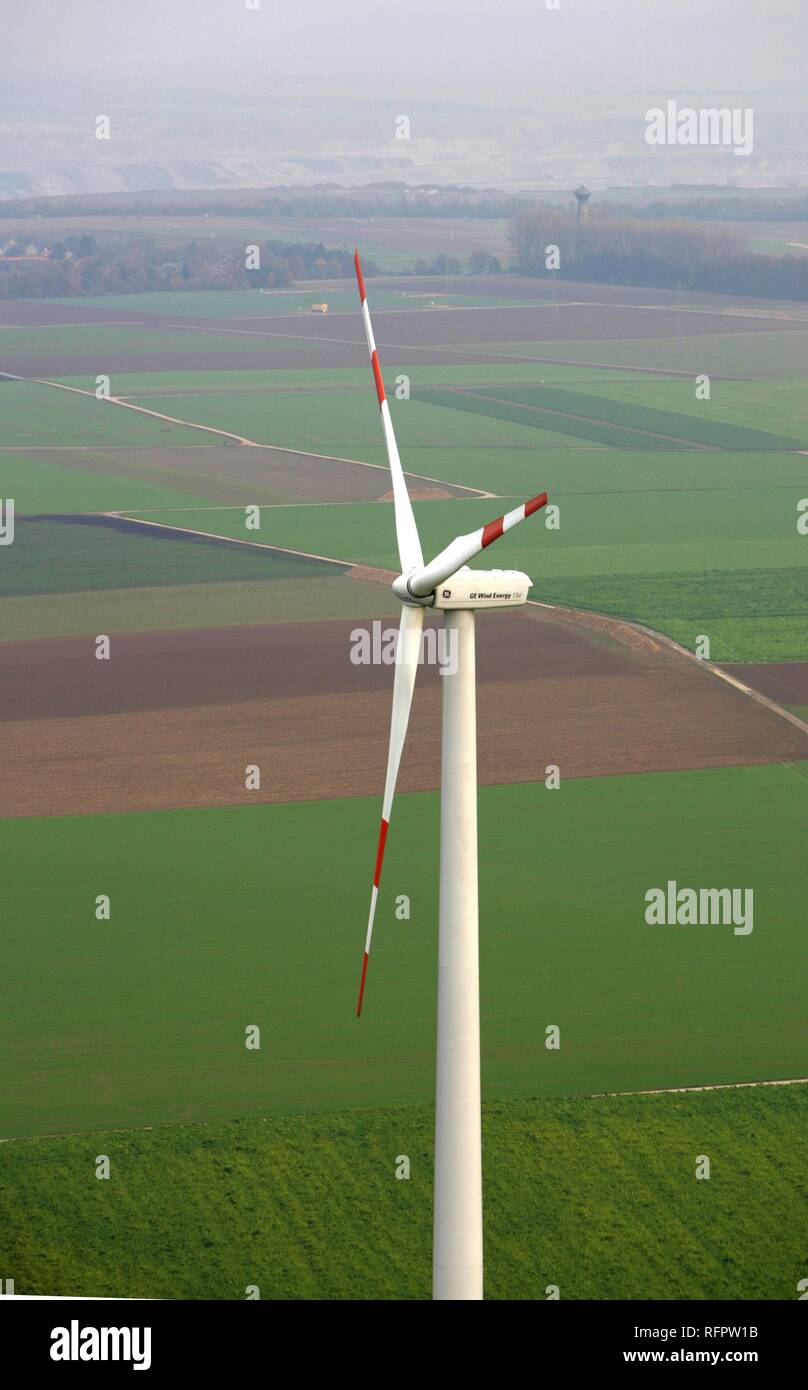 DEU Germania: wind power station in prossimità di Grevenbroich. Foto Stock