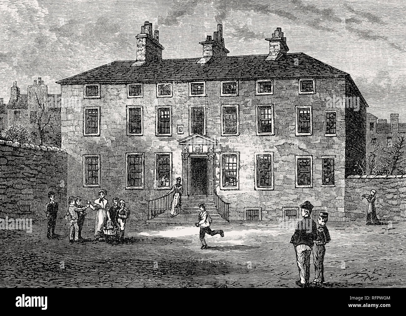 Casa Balmerino, Leith, Edimburgo, Scozia, XIX secolo Foto Stock