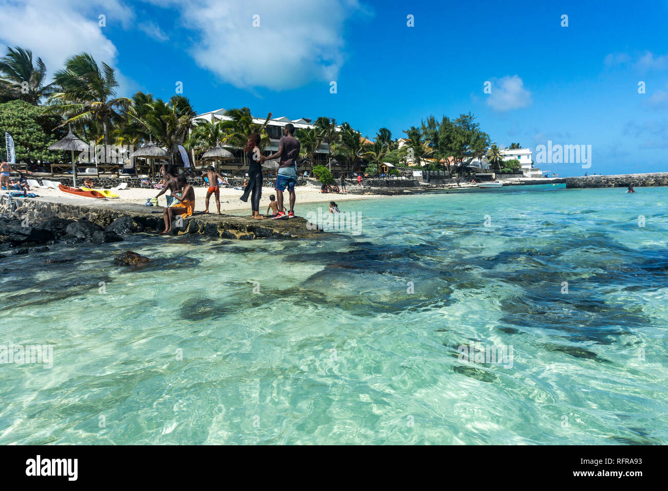 Blue Bay Beach, Mauritius, Afrika | Blue Bay Beach, Mauritius, Africa Foto Stock