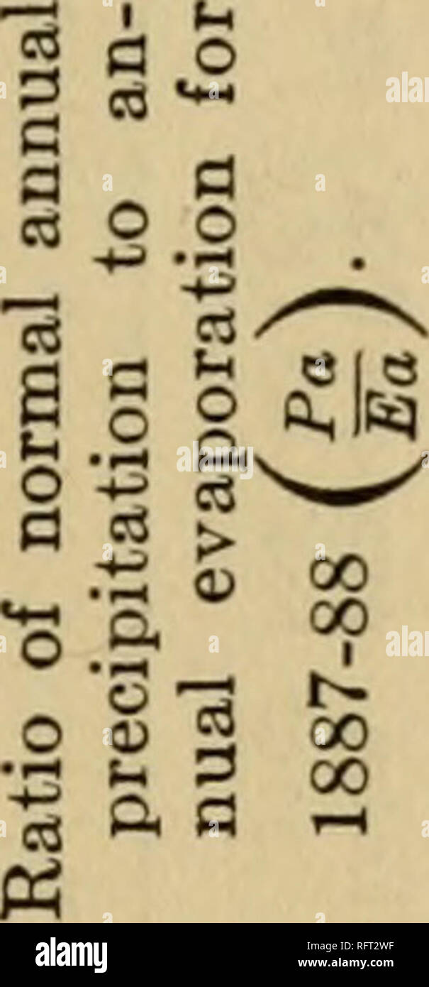. Carnegie Institution di Washington la pubblicazione. Condizioni climatiche degli Stati Uniti. 301 Tabella 15.-precipitazione e dati di evaporazione per l'anno e per i tre mesi estivi da giugno ad agosto.-continua. Stazione. Missouri: Columbia Annibale Kansas City (Leavenworth,Kan.) Lamar (S49) St. Louis Springfield montana: Crow Agency (Fort Custer) Havre (Fort Assiniboine) . Helena Kalispell Fort Maginnis (S30) Miles City pioppo (S30) Pioppo (Fiume).... Nebraska: Creta (S37) Lincoln North Platte Omaha Valentine Nevada: Reno Winnemucca New Hampshire: Concord (Manchester) Nuovo Jerse5^: Atlantico C Foto Stock