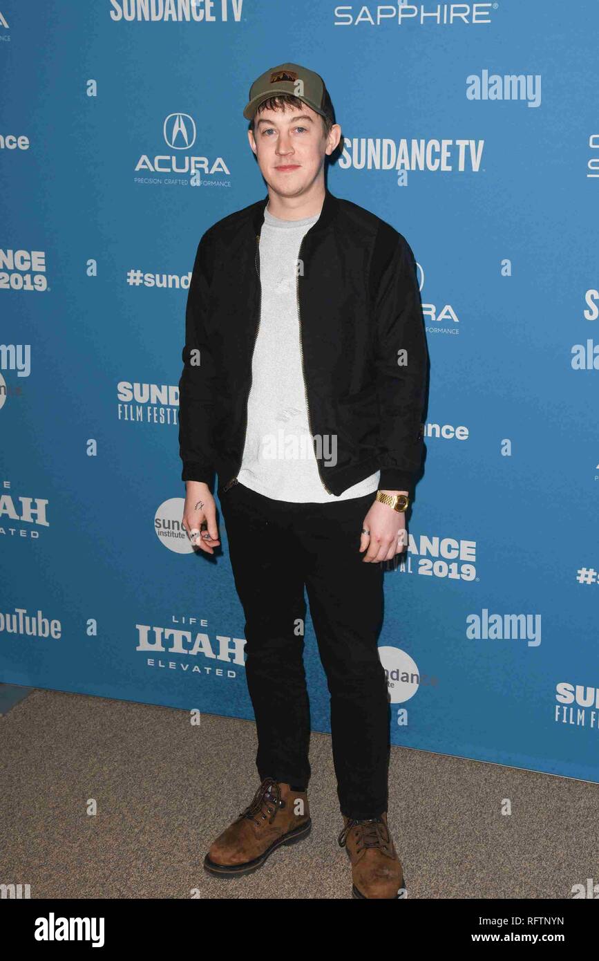 Park City, Utah, Stati Uniti d'America. Il 26 gennaio, 2019. PARK CITY, UT - gennaio 26: Alex Sharp alla premiere di 'Il soleggiato notte' al 2019 Sundance Film Festival il 26 gennaio 2019 in Park City, Utah. Foto: imageSPACE/MediaPunch Credito: MediaPunch Inc/Alamy Live News Foto Stock