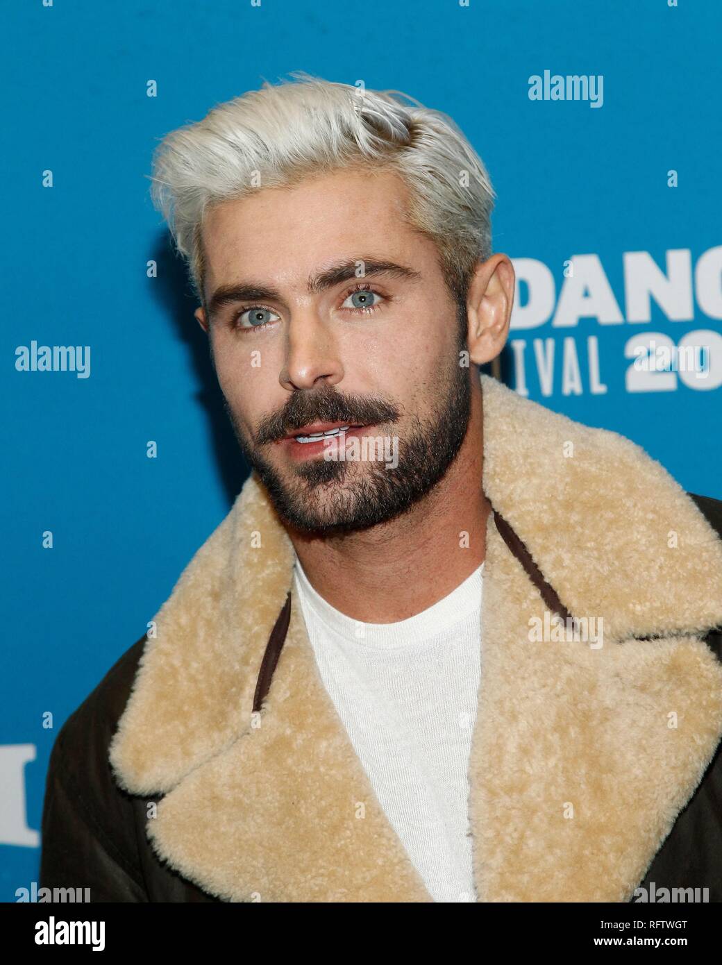 Park City, UT, STATI UNITI D'AMERICA. 26 gen, 2019. Zac Efron presso gli arrivi per estremamente malvagi, incredibilmente male e vile Premiere al Sundance Film Festival 2019, George S. e Dolores Eccles Centro per le Arti dello Spettacolo, Park City, UT 26 gennaio 2019. Credito: JA/Everett raccolta/Alamy Live News Foto Stock