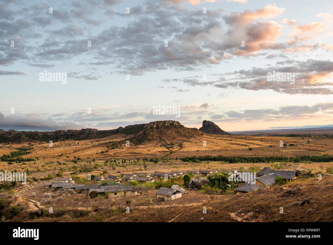 Isalo National Park, Regione di Ihorombe, a sud-ovest del Madagascar, Africa Foto Stock