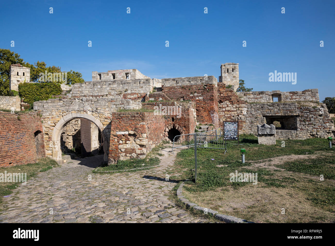 Fortezza di Belgrado, Parco Kalemegdan, Belgrado, Serbia, Europa Foto Stock