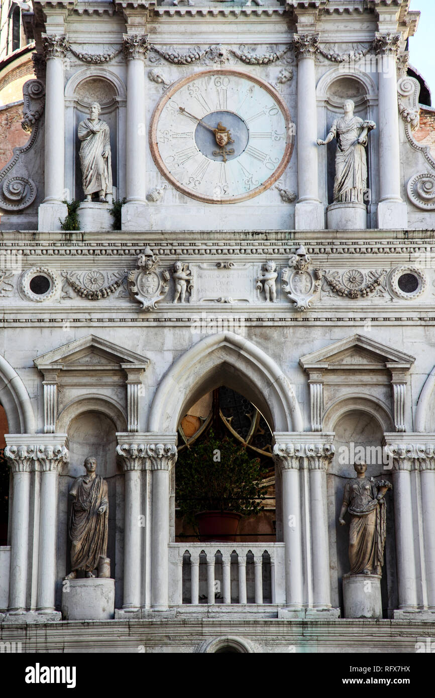 Cortile del Palazzo Ducale di Venezia. Foto Stock