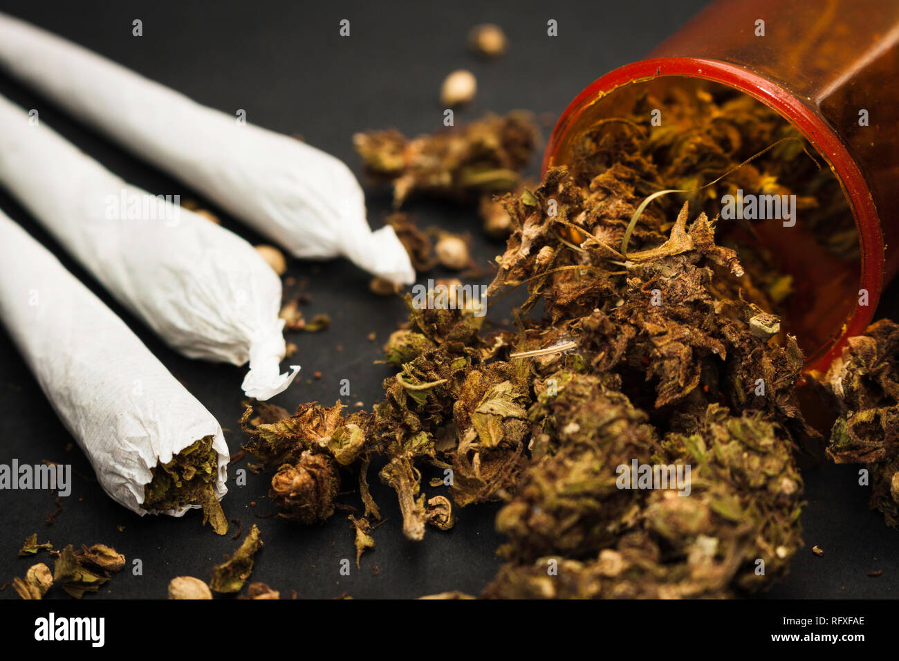 La marijuana per uso medicinale Foto Stock