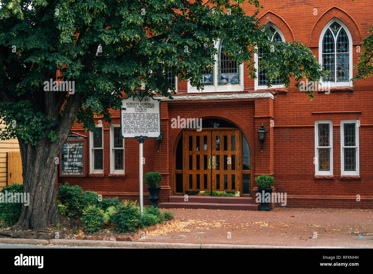 Roberts Memorial Regno chiesa metodista (Davis Cappella), in Alexandria, Virginia Foto Stock