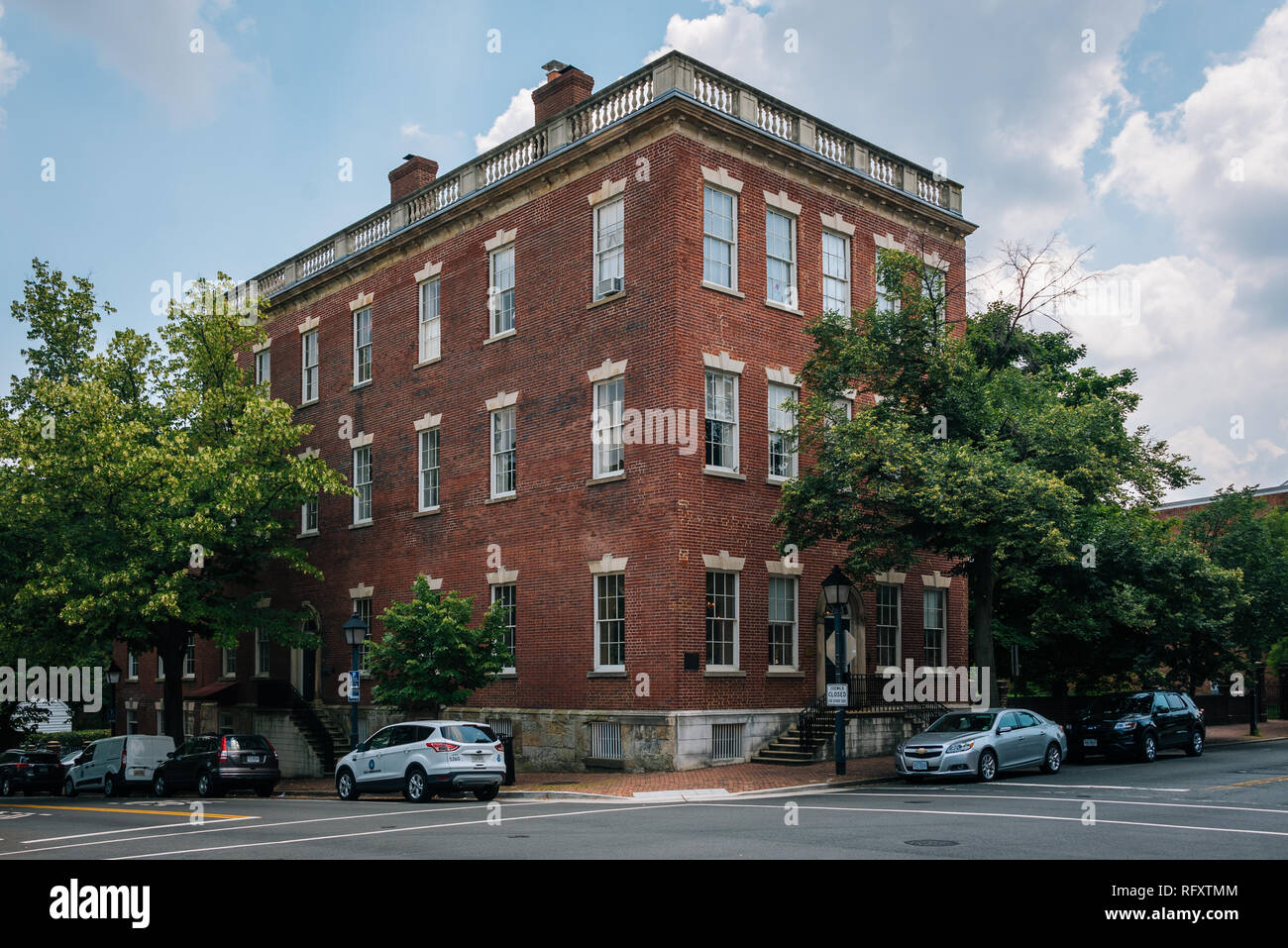 La Banca di Alessandria edificio, in Alexandria, Virginia Foto Stock