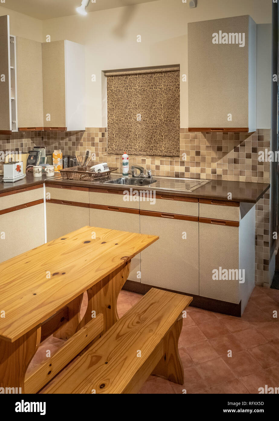 Mostra al Museo del Castello, ottanta cucina, York, UK. Foto Stock