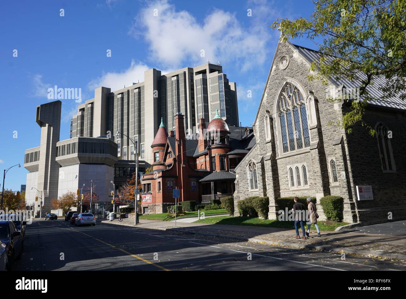 Università di Toronto, Robarts Library Foto Stock