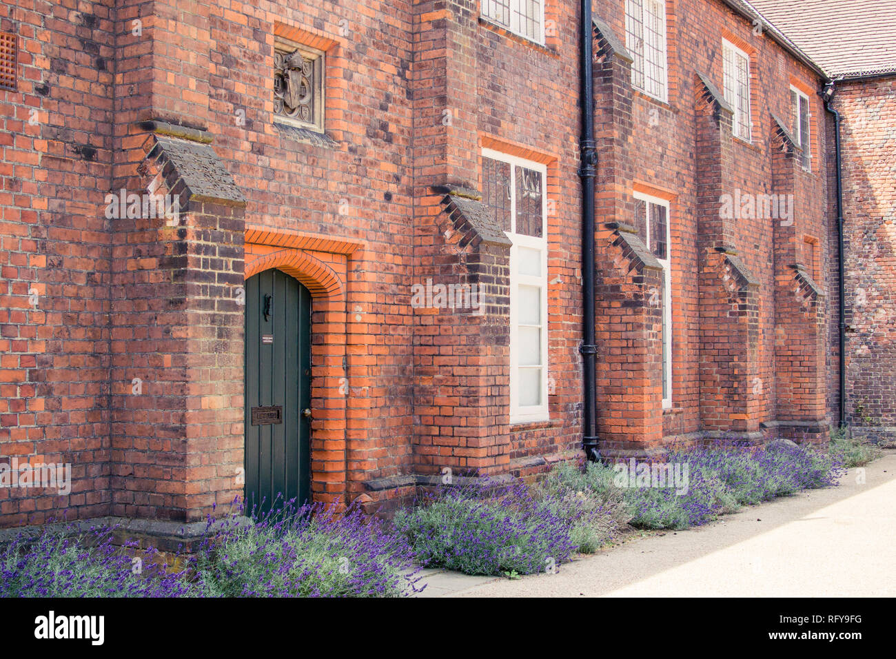 Cortile Tudor presso il Palazzo del Vescovo a Fulham, Londra Foto Stock