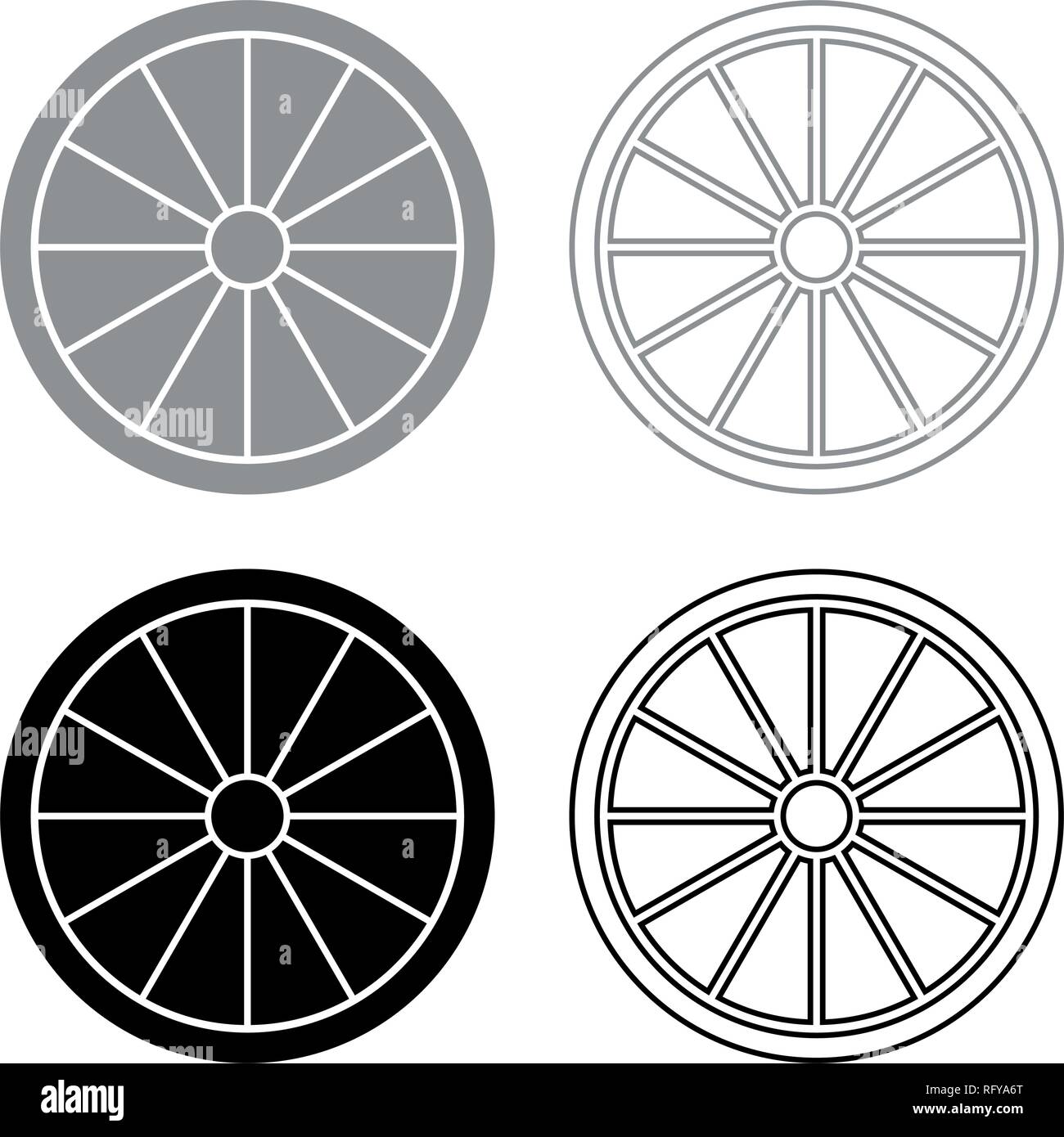 Viking shield icon set grigio colore nero vettore I Outline stile piatto semplice immagine Illustrazione Vettoriale