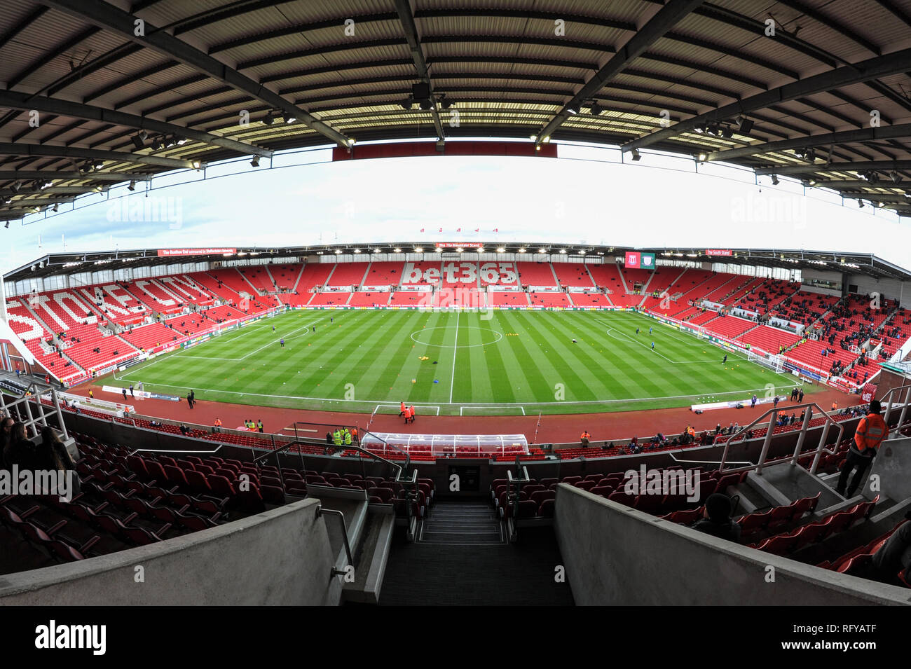 26 gennaio 2019, Bet 365 Stadium, Stoke-on-Trent, Inghilterra; Sky scommessa campionato, Stoke City vs Preston North End ; una vista della scommessa 365 Stadium. Credito: Richard Long/News immagini English Football League immagini sono soggette a licenza DataCo Foto Stock