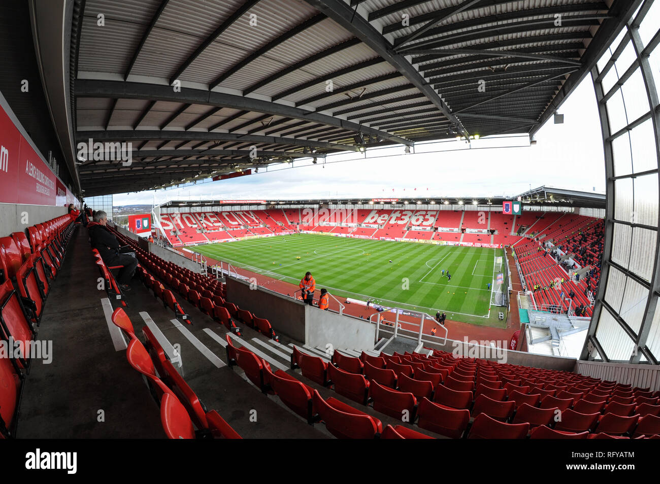 26 gennaio 2019, Bet 365 Stadium, Stoke-on-Trent, Inghilterra; Sky scommessa campionato, Stoke City vs Preston North End ; una vista della scommessa 365 Stadium. Credito: Richard Long/News immagini English Football League immagini sono soggette a licenza DataCo Foto Stock