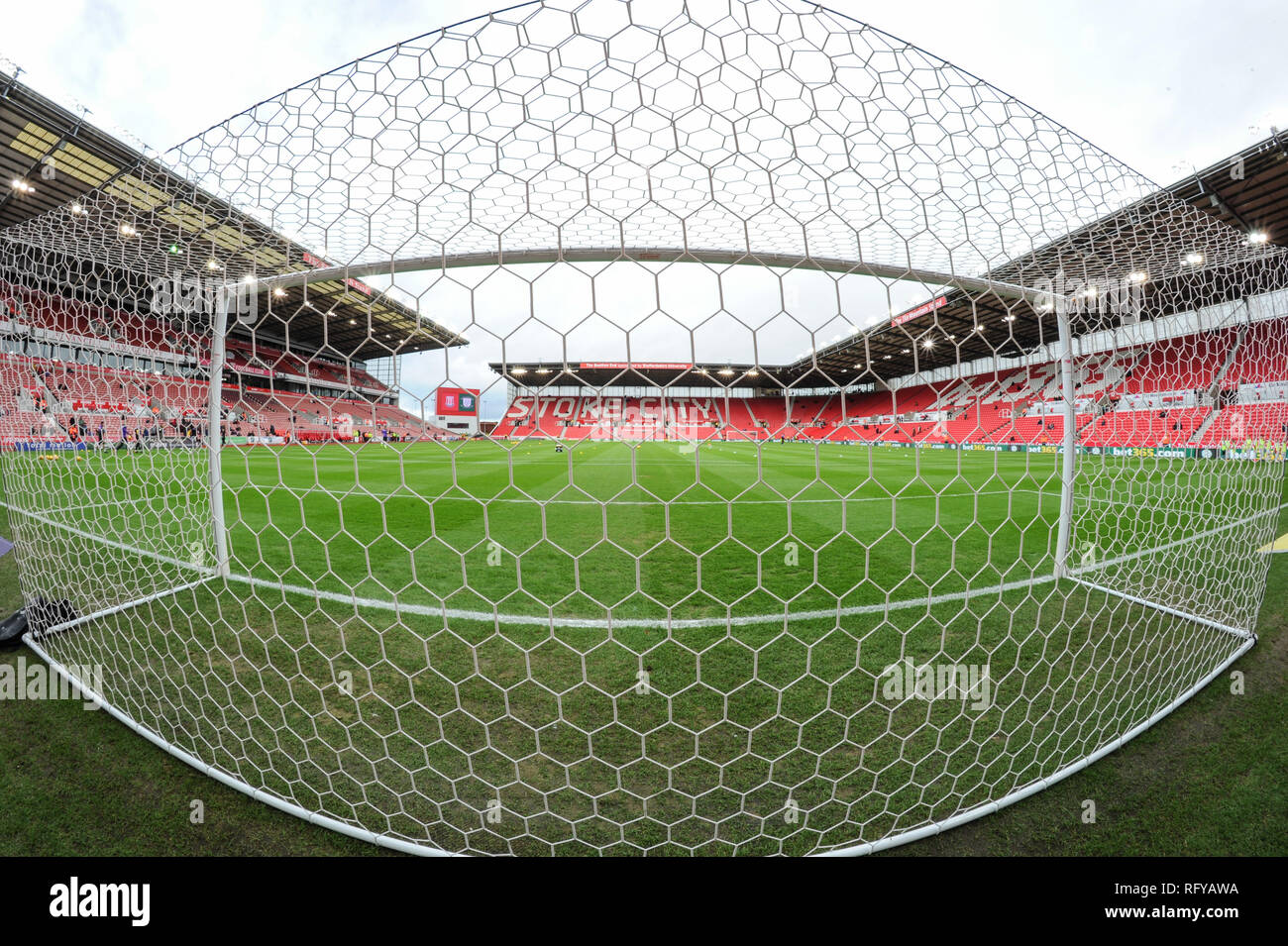 26 gennaio 2019, Bet 365 Stadium, Stoke-on-Trent, Inghilterra; Sky scommessa campionato, Stoke City vs Preston North End ; una vista della scommessa 365 Stadium. Credito: Richard Long/News immagini English Football League immagini sono soggette a licenza DataCo Foto Stock